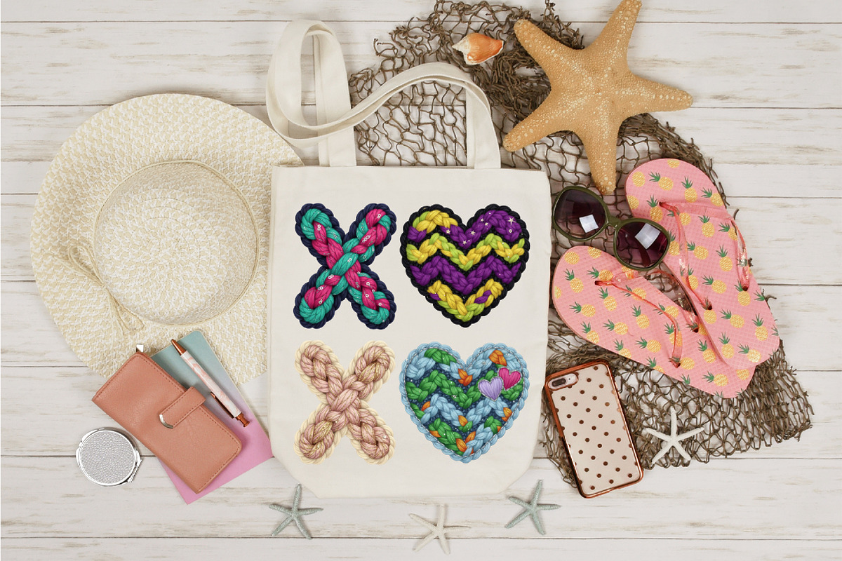 XOXO Valentine Day Png, Heart Faux P, an Illustration by Designking (Photo 5 of 6)