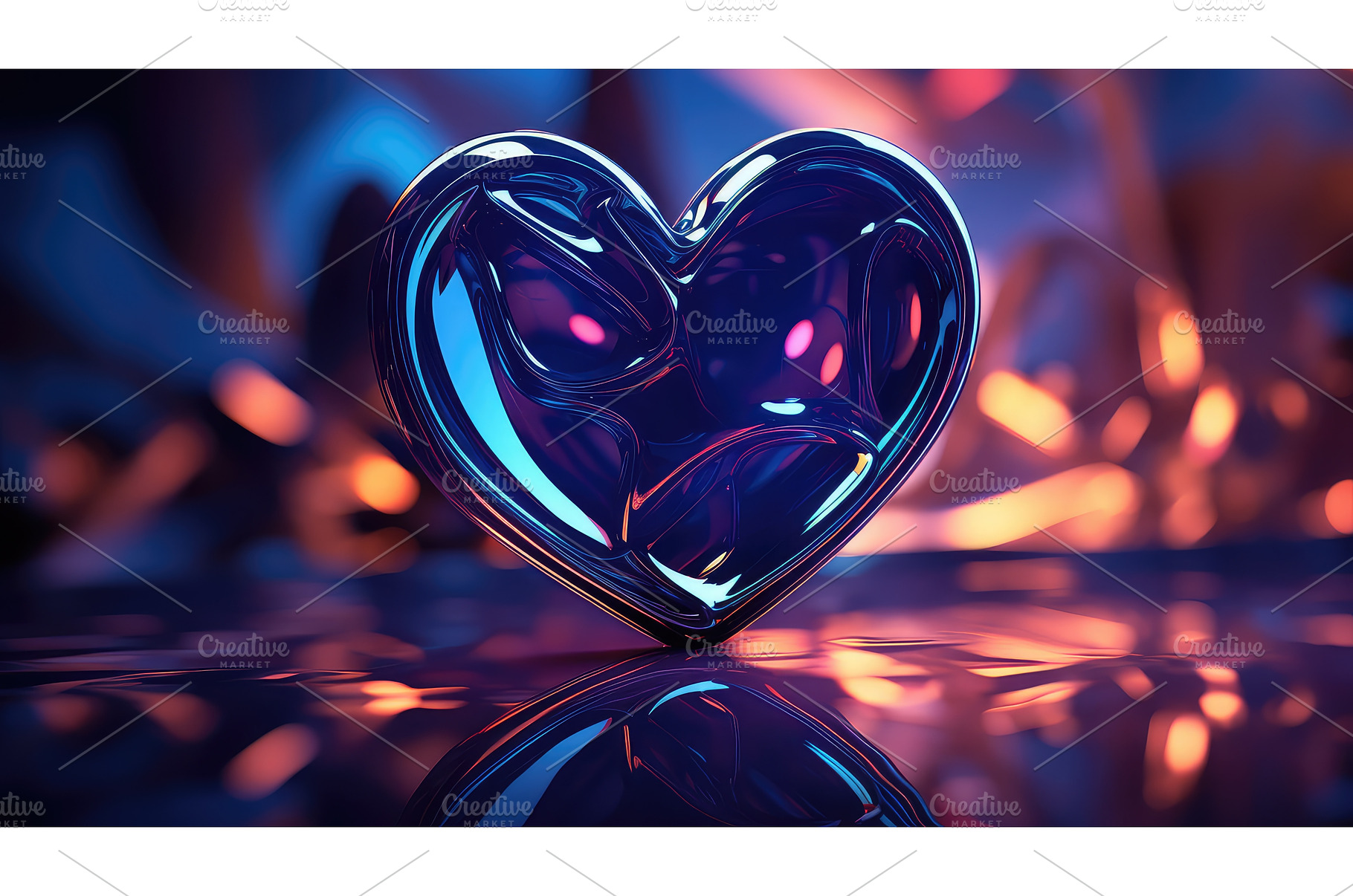 design abstract heart background ai, an Abstract Photo by pikepicture