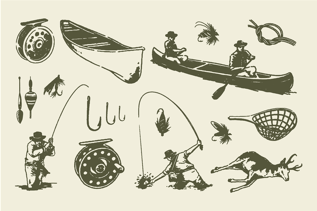 Fishing & Hunting Bundle by Shaka, an Illustration by SHAKA (Photo 3 of 4)