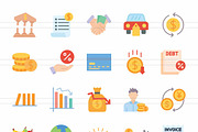 Economic Crisis Flat Multicolor Icon, an Icon by IconBunny (Thumbnail 2 of 2)