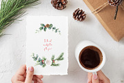 Christmas time 2. Watercolor clipart, an Animal Illustration by Elena Medvedeva (Thumbnail 8 of 10)
