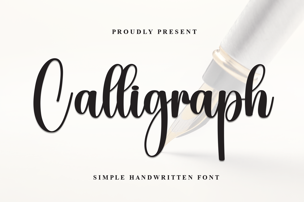 Calligraph | Script Font, a Handwritten Font by Scratchones (Photo 1 of 8)
