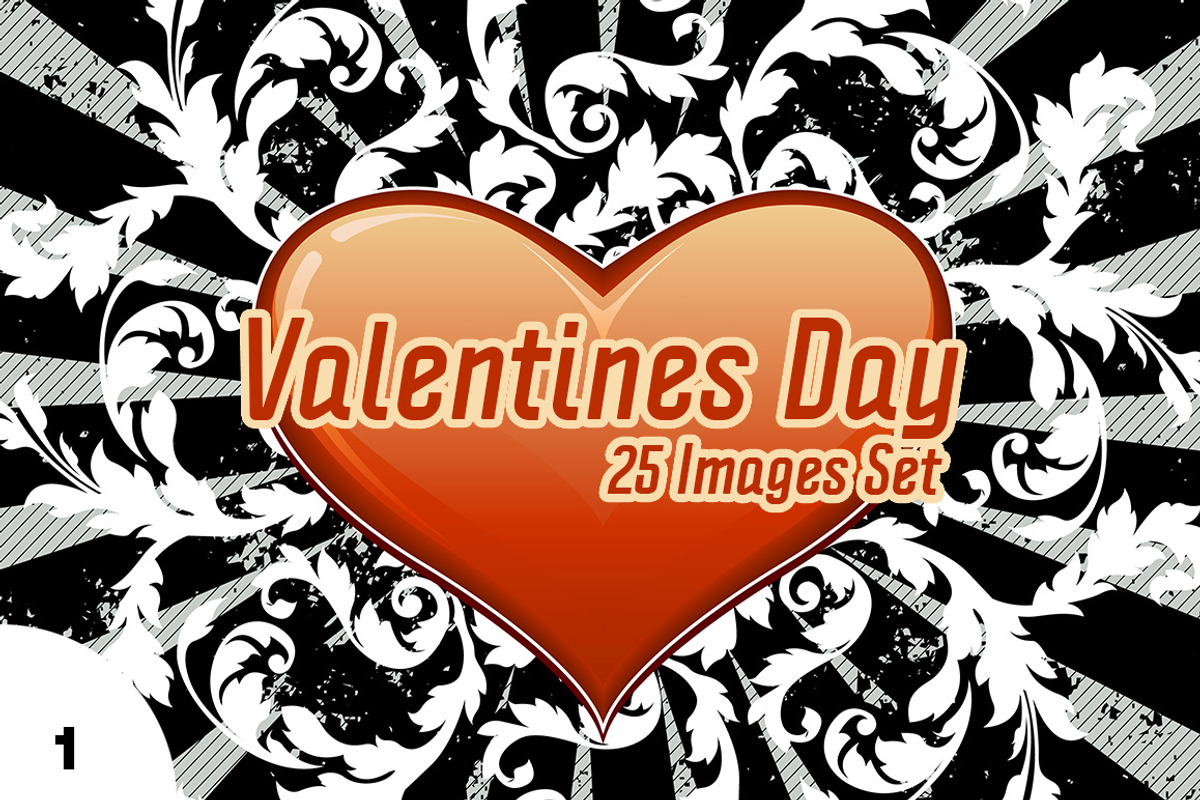 Set of Valentine's Day Images, a Decorative Illustration by PictureInStock (Photo 1 of 2)