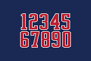 The Franchise Numeral Set, a Serif Font by Port Design Company (Thumbnail 3 of 7)