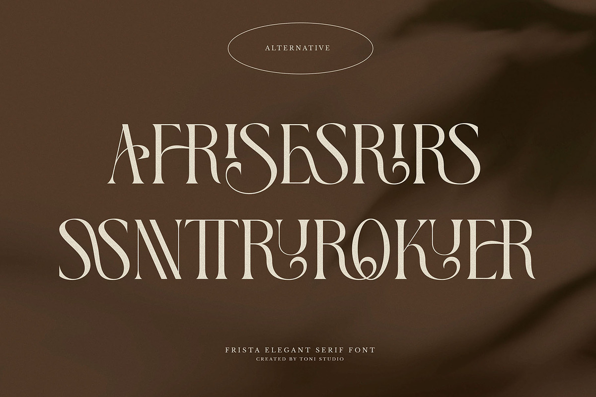 FRISTA || modern ligature, a Serif Font by ToniStudio (Photo 5 of 12)