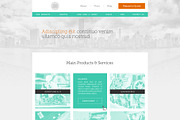 MINT ME Landing Page (PSD Template), a Landing Page Template by Better Be a Designer (Thumbnail 2 of 4)