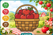 Apple Orchard Clipart Bundle, an Object Illustration by Actual Pixel (Thumbnail 2 of 22)