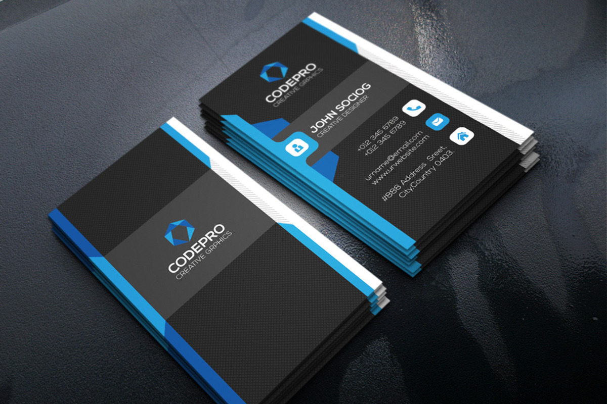 Corporate Business Card, a Business Card Template by xnorpix (Photo 2 of 4)