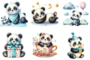Panda, Baby Panda, Little Panda Clip, an Illustration by DreamArtGraphic (Thumbnail 2 of 5)