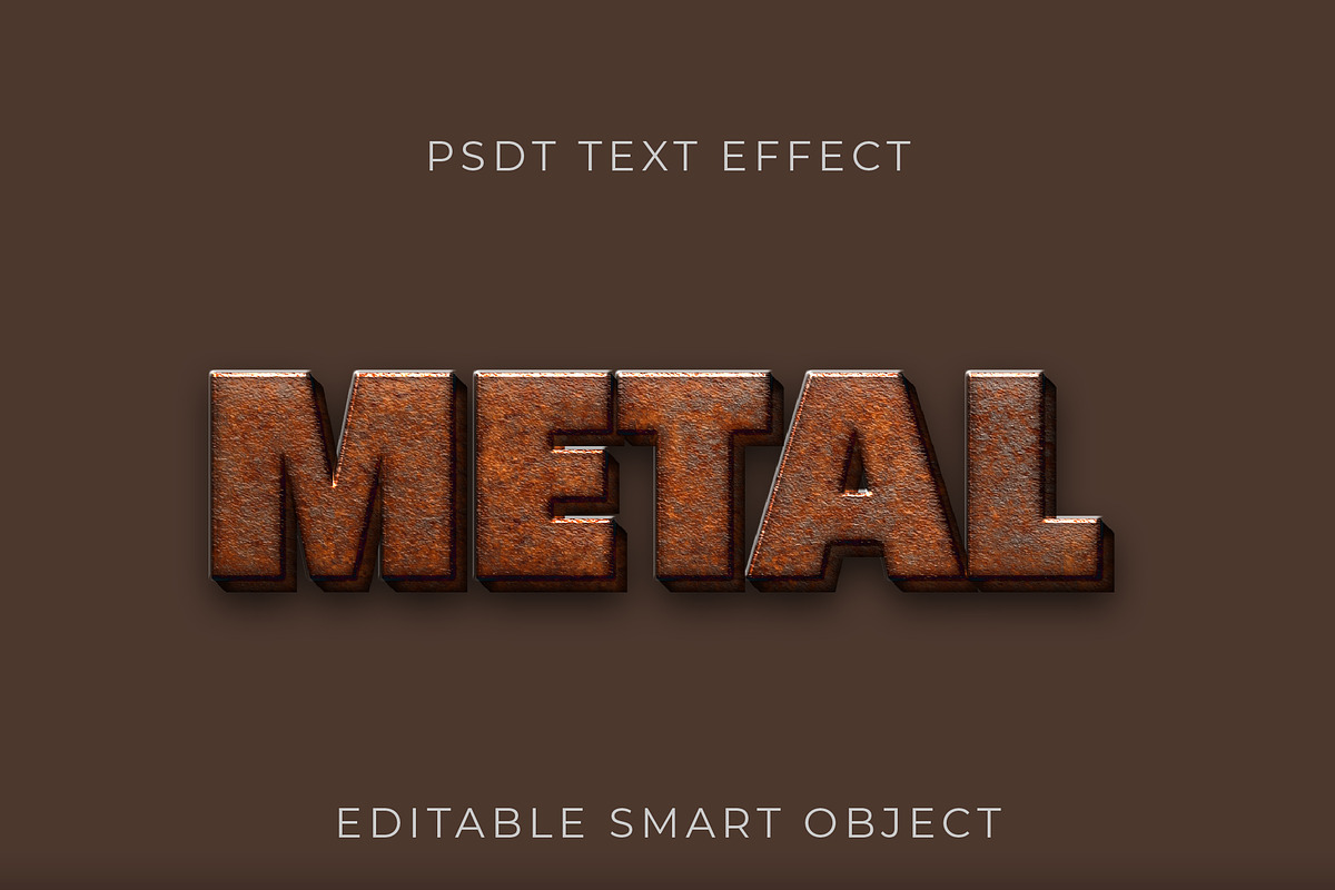 3D Copper Rust Text Effect, a Templates & Theme by studiogstock
