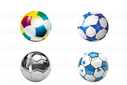 Soccer Ball Clipart, Football Ball, a Sport Illustration by BrushstrokeArtGB (Thumbnail 5 of 9)