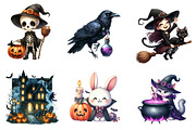 Quirky Halloween Sublimation Clipart, an Illustration by CreationArt (Thumbnail 2 of 5)