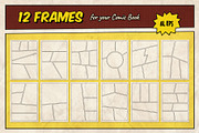 Marvelous Vintage Comics Bundle, a Brushes & More by pixelbuddha.net (Thumbnail 11 of 13)