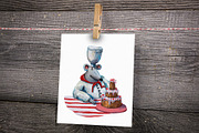 Mice Chefs - Gouache Clipart Set, an Animal Illustration by Mashamashastu (Thumbnail 9 of 10)