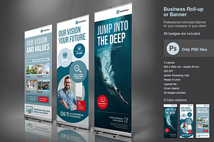 Business Roll-up Vol.3 PSD, a Flyer Template by TypoEdition