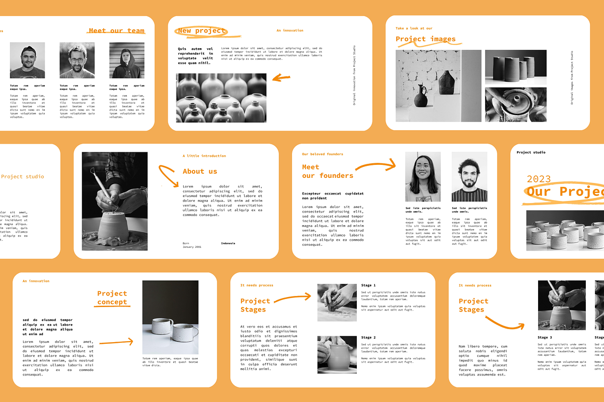 Brush Pitch Deck Template, a Presentation Template by Out of Context (Photo 5 of 5)