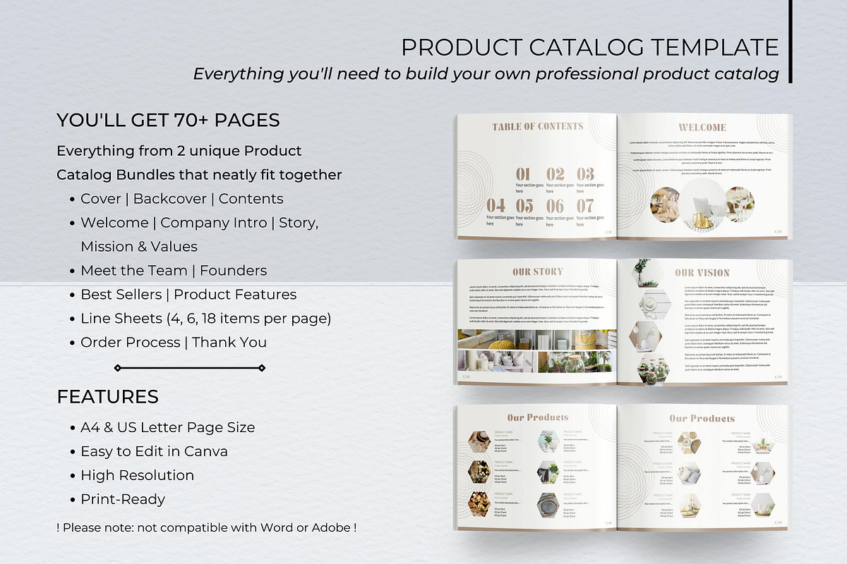 Product Catalog Canva Template, a Magazine Template by B2 Studio (Photo 2 of 12)