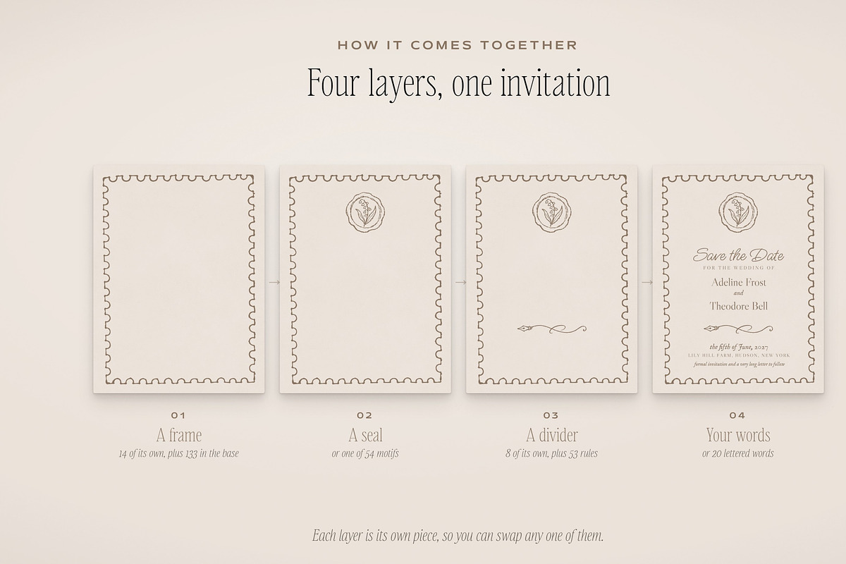 Letter & Invitation Creator Bundle, an Object Graphic by The October ...