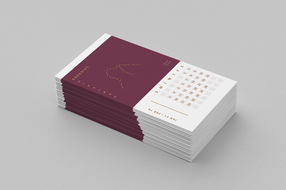 Astrology Calendar Templates, a Stationery Template by Polar Vectors (Photo 9 of 13)