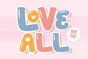 Love All Font, a Handwritten Font by MyFontsShop (Thumbnail 1 of 5)