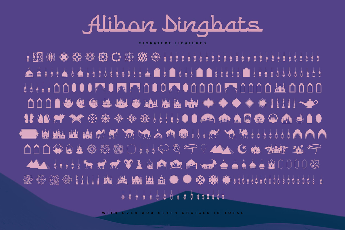 Alibon Arabic Typeface, a Serif Font by alit design (Photo 14 of 16)