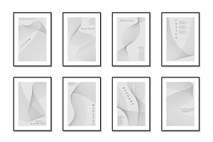 Striped minimalistic posters, a Background Graphic by ExpressShop