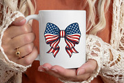 Coquette Bow American Flag 4th July, an Illustration by Designking (Thumbnail 5 of 6)