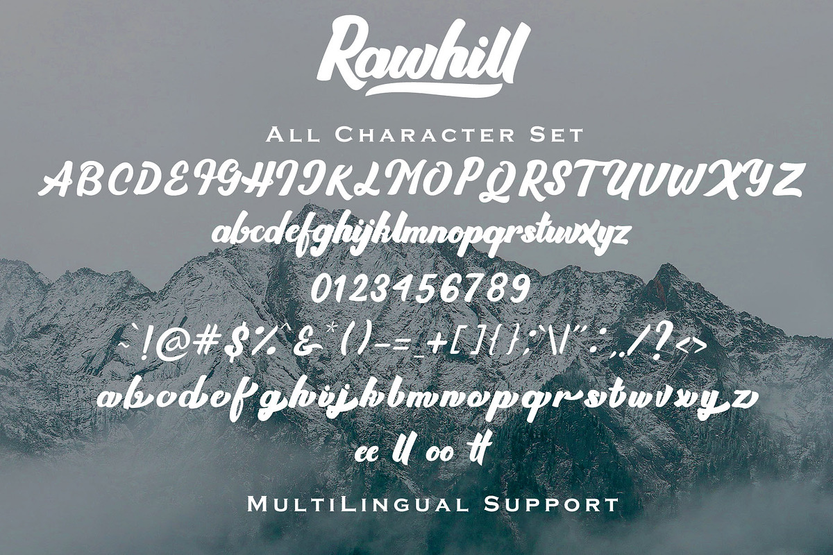 Rawhill - Bold Script Font preview 6