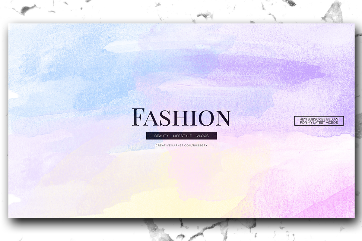10 Youtube Channel Art Banners vol.4, a Social Media Template by RussGFX (Photo 12 of 17)