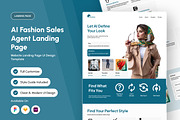 AIfashion Fashion Sales Agent Page, a Landing Page Template by trabaskriya (Thumbnail 1 of 5)
