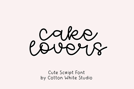 Cake Lovers Cute Font