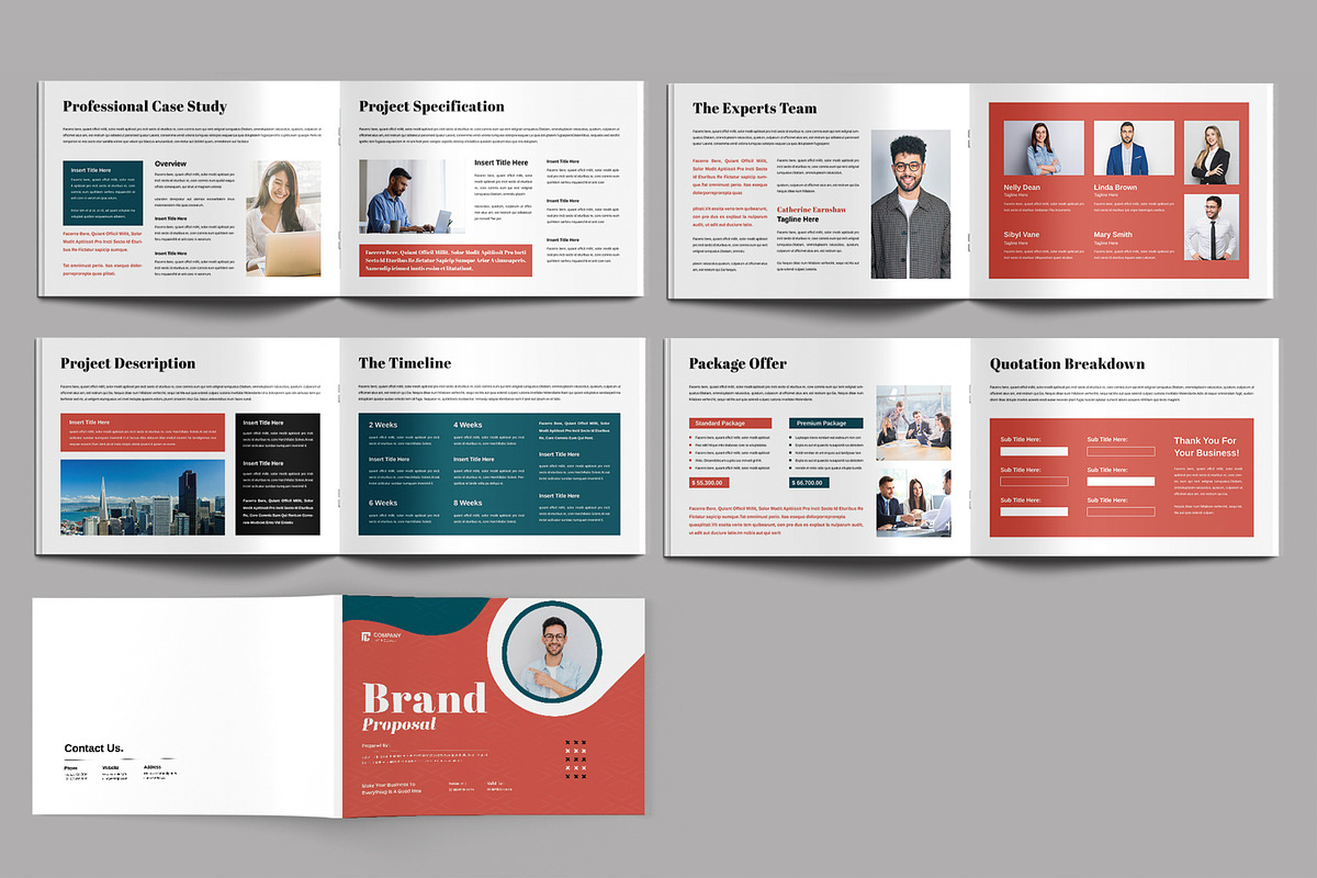 Brand Proposal Template, a Brochure Template by MightyDesign (Photo 3 of 6)