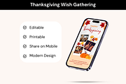 Thanksgiving Wish Gathering Template, a Social Media Template by Adored Templates (Thumbnail 1 of 10)