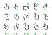 50 Touch Gestures Green & Black Icon, an Icon by IconBunny (Thumbnail 2 of 2)