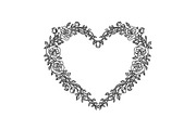Floral Heart Frame SVG Bundle, an Illustration by Designs_River (Thumbnail 29 of 31)