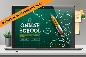 Online School Web Banners