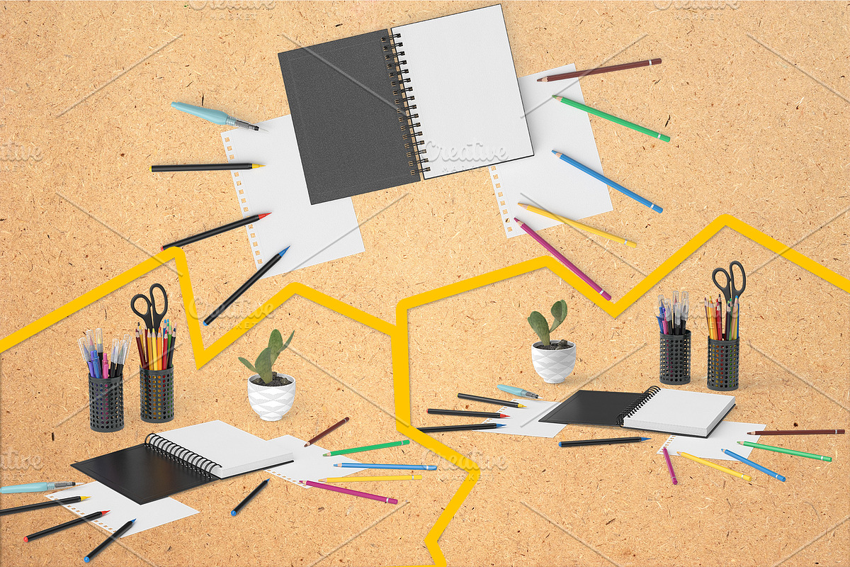 Creative Art Mockup, a Pens & Pencil Mockup by Tempera (Photo 2 of 3)