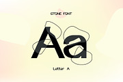 Stone Font, a Sans Serif Font by Mymlan Shop (Thumbnail 2 of 9)