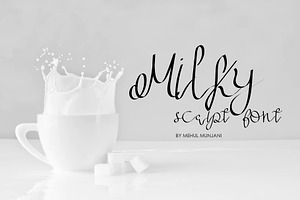Milky Script font