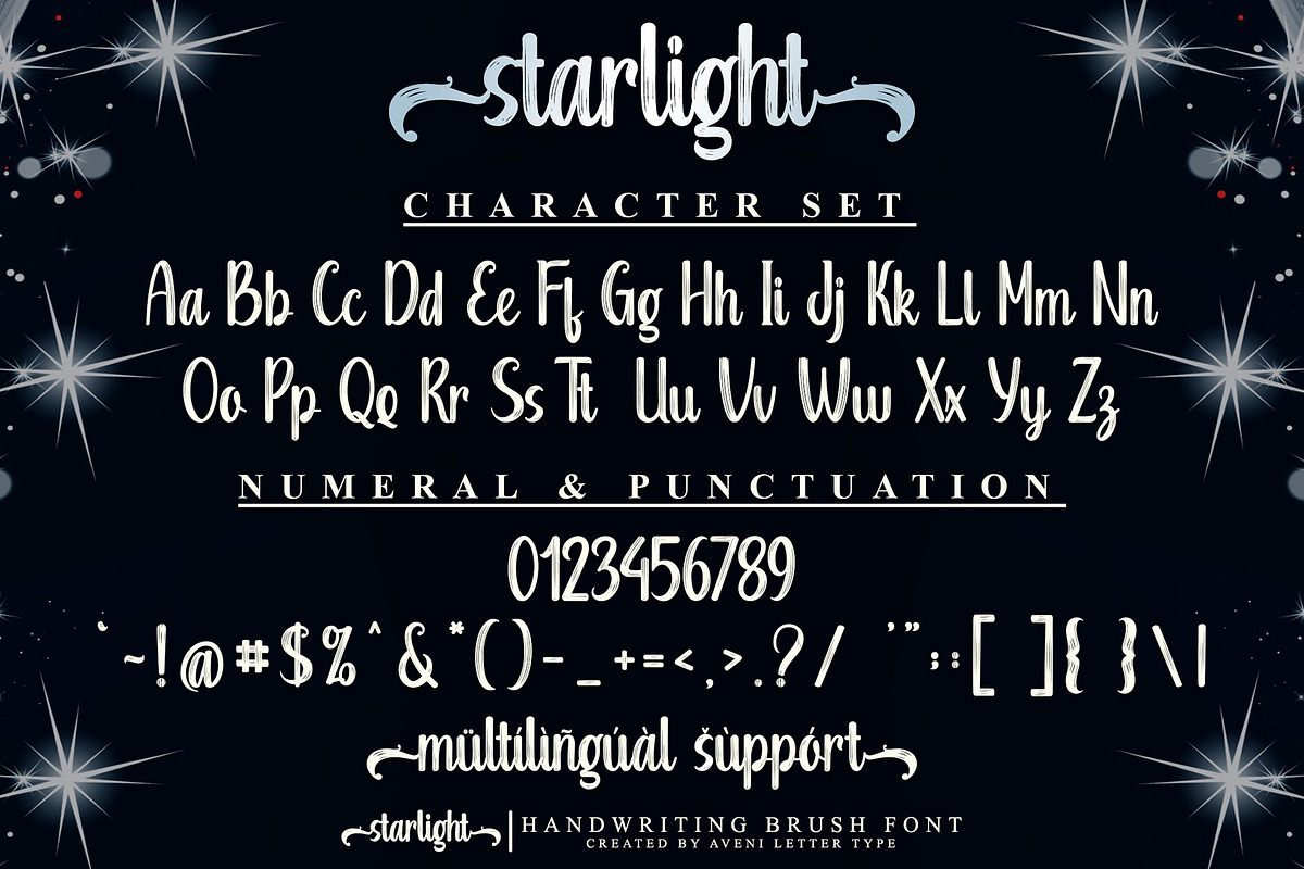 Starlight | Handwriting Brush Font, a Handwritten Font by Aveni Letter Type (Photo 13 of 16)