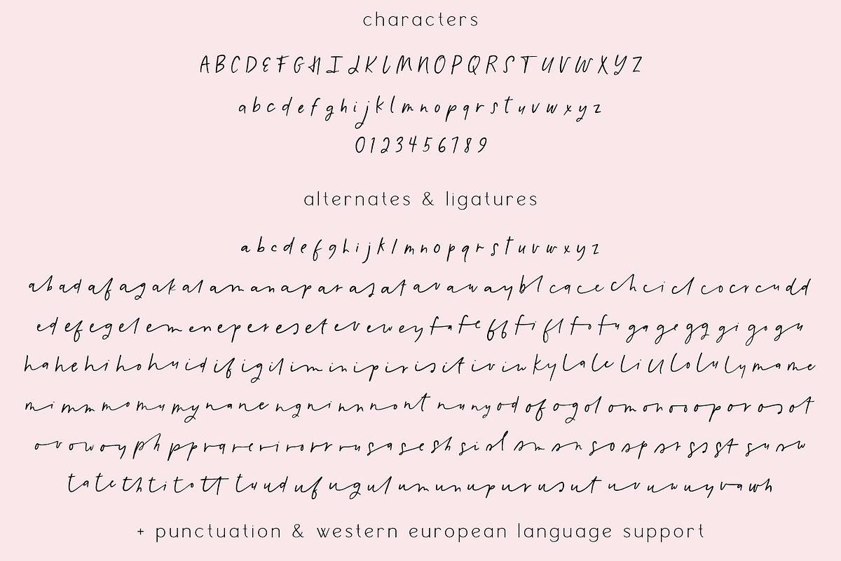 White Magnolias Script, a Handwritten Font by Beck McCormick (Photo 10 of 10)
