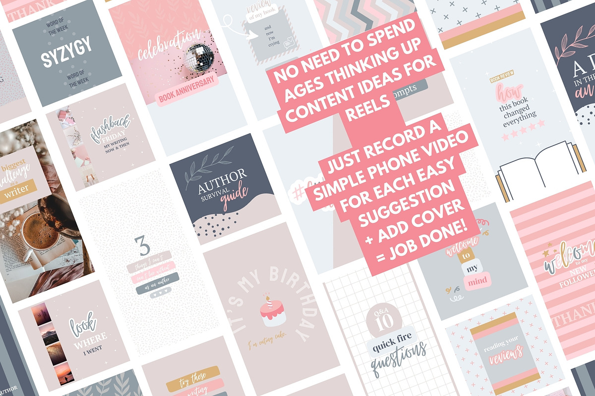 AUTHOR Instagram Templates - Canva, a Templates & Theme by Start With Kate (Photo 4 of 5)