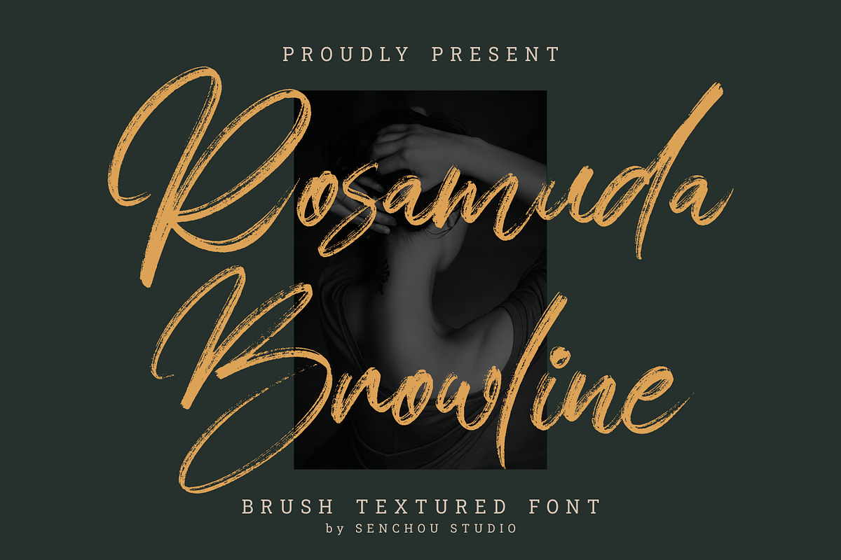 Rosamuda Browline, a Script Font by Creative Keelik (Photo 1 of 9)