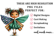 Whimsical Patriotic Fairy Clipart, an Illustration by OK Design (Thumbnail 5 of 6)