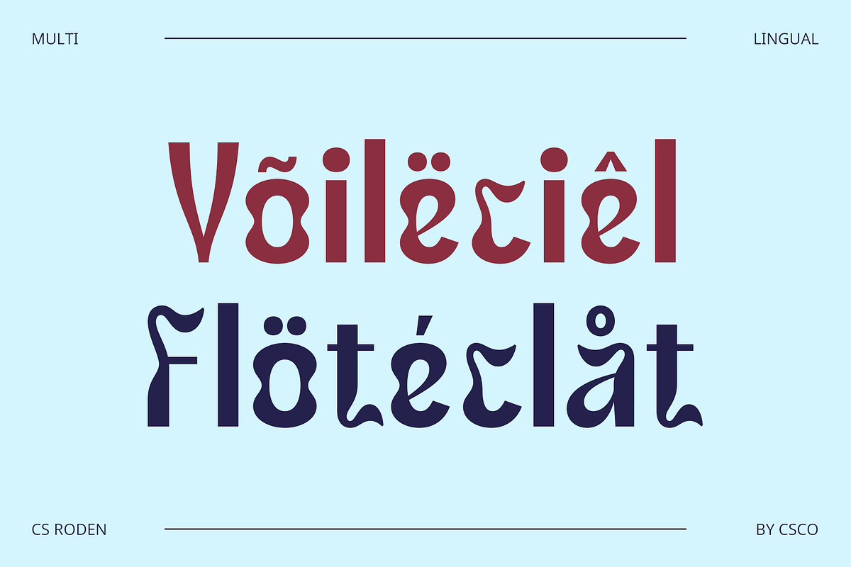 CS Roden – Psychedelic Font, a Sans Serif Font by Craft Supply Co. (Photo 4 of 8)