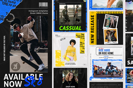 SK8 instagram graphic template