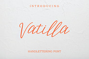 Vatilla // Hand lettering Font, a Script Font by Face Lab (Thumbnail 1 of 5)