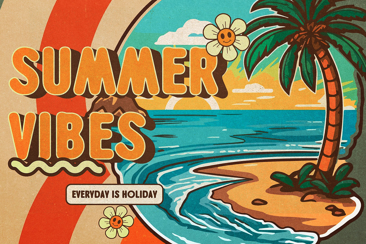Gannola - Retro Rounded Sans, a Sans Serif Font by Almeera Std (Photo 4 of 7)