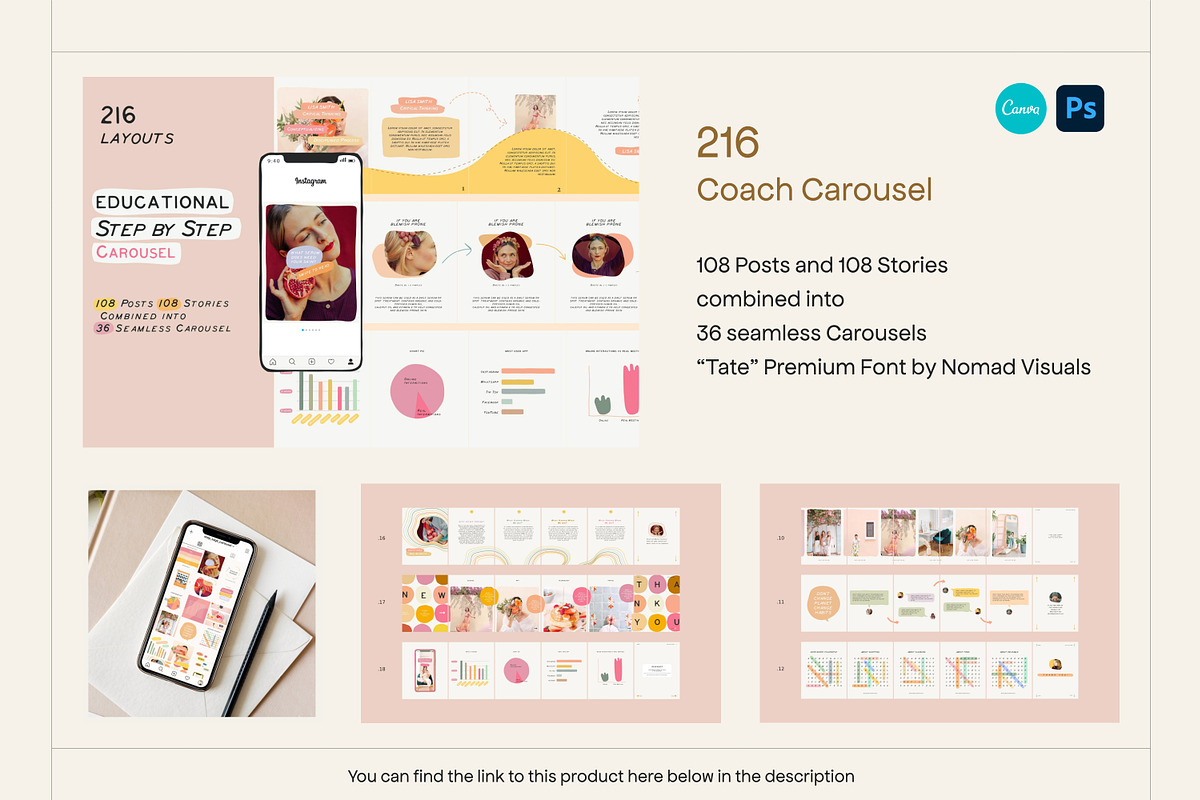 Instagram Educational Bundle 4in1, a Social Media Template by Sparrow & Snow (Photo 3 of 6)