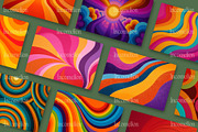 50 Groovy 1970s Backgrounds, a Decorative Illustration by Incomelion (Thumbnail 7 of 12)